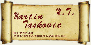 Martin Tasković vizit kartica